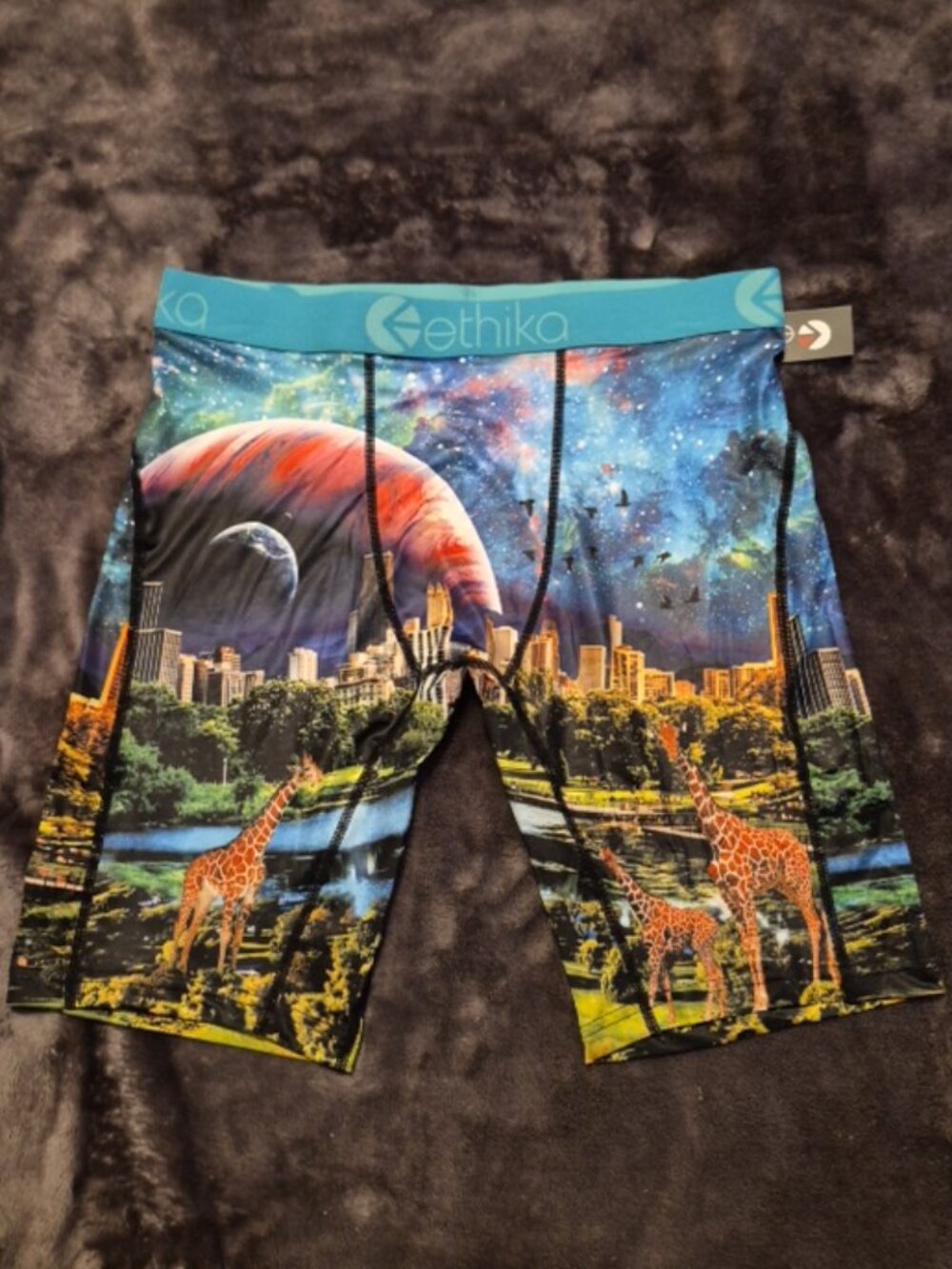 Ethika the Staple Cityscape Space Animals Boxers Sz L 34-36 NWT